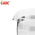 Lilac 500ml teko teh kaca Infuser kecil